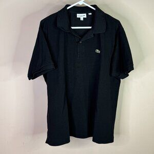Men's Lacoste 3XL Black Short Sleeve Classic Fit Polo Shirt